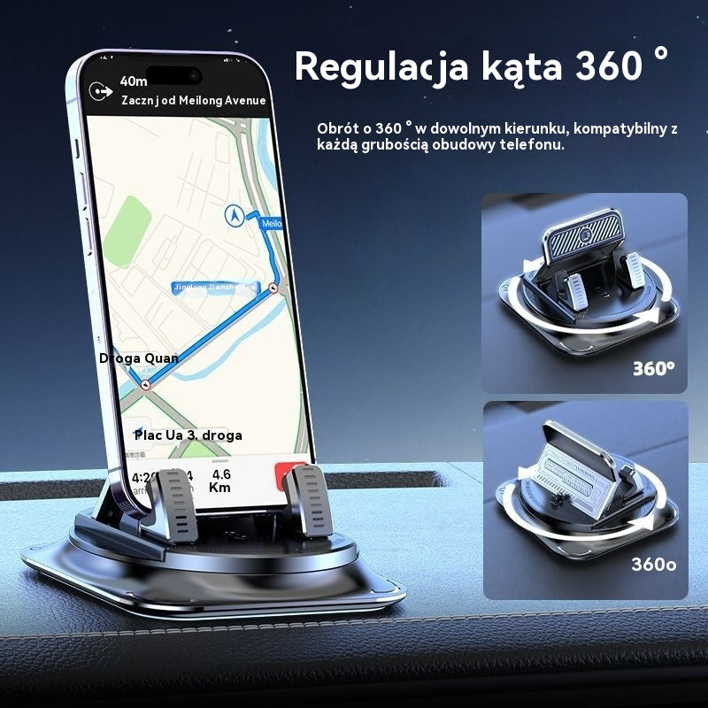🔥【49% ZNIŻKI】 🚗 Bezpieczny i inteligentny: Najlepszy uchwyt samochodowy 2 w 1 na telefon! 🚗