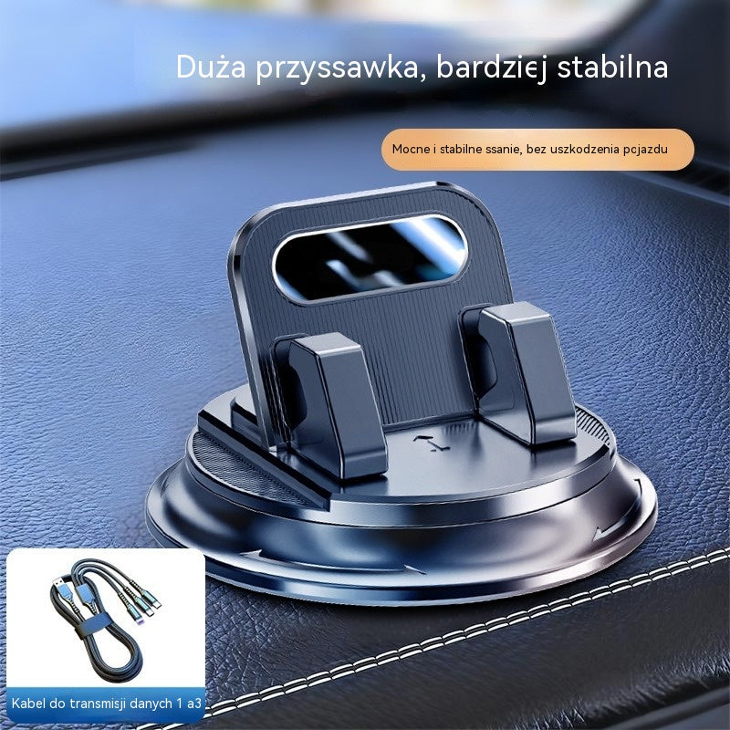🎯50% ZNIŻKI NA WSZYSTKO! Obrotowy uchwyt na telefon – stabilny montaż na desce rozdzielczej, antypoślizgowa guma o wysokiej przyczepności 🧭🔄 【Gwarantowana jakość】