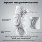 🔥Gorąca sprzedaż🔥🦵🦵Silikonowa sportowa opaska kompresyjna na kolano z podparciem sprężynowym, amortyzująca wstrząsy, do biegania i fitnessu