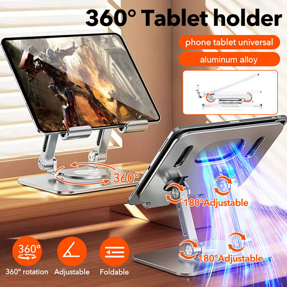 💥💻【Promocja – 40% zniżki!】Obrotowy stojak z aluminium na laptop i tablet
