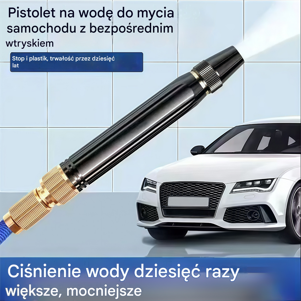 🚿 🔥Ostatni dzień oferty specjalnej! 🔥💧 Pistolet na wodę wysokociśnieniowy: do mycia samochodu, prac ogrodniczych, 10 razy większe ciśnienie, wiele funkcji ⚡