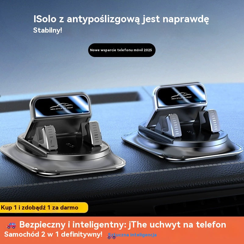 🔥【49% ZNIŻKI】 🚗 Bezpieczny i inteligentny: Najlepszy uchwyt samochodowy 2 w 1 na telefon! 🚗