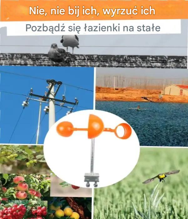 👍🐦Odstraszacz ptaków Skuteczny odstraszacz ptaków, łatwy w montażu