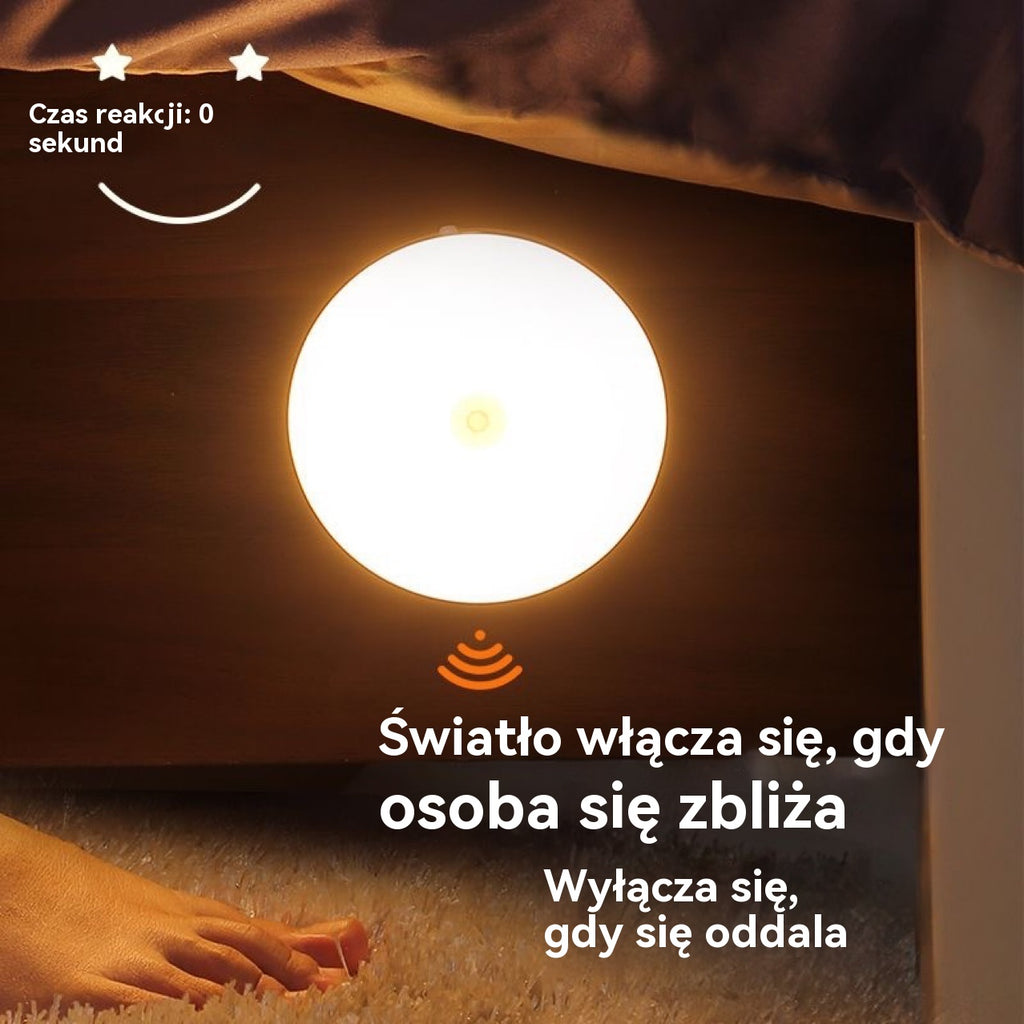 🏡【Kup 4, otrzymaj 4】💡Inteligentne światło LED wykrywające ruchy ciała człowieka, łatwe do ładowania i praktyczne