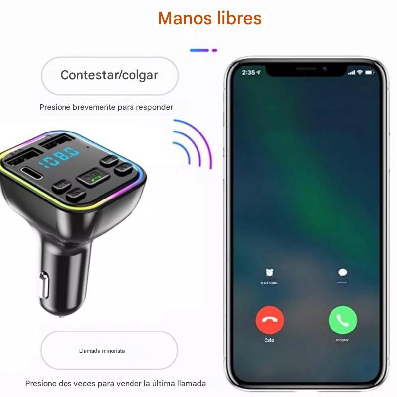 🔥Ograniczona czasowo zniżka 50%! 🔥 Niesamowita oferta: odtwarzacz MP3 do samochodu z kolorowymi światłami i funkcją Bluetooth.
