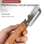 ✅【Kup 1, otrzymaj 1 gratis!】🧅🔪 Wielofunkcyjna obieraczka kuchenna 3 w 1: obiera, kroi i otwiera butelki!