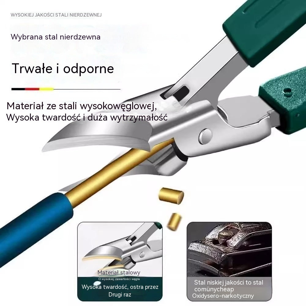 🔥 【Kup jeden, a drugi dostaniesz gratis】Obcinacz do paznokci z osłoną przeciwbryzgową i ostrzem ustawionym pod kątem 25° (zestaw 3 szt.)