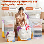 🧳【Zestaw 5 sztuk】💨 Duże kompresowalne worki próżniowe do przechowywania: nie wymagają pompy, są szczelne, idealne do użytku w domu i w walizce, pozwalają zaoszczędzić dużo miejsca ✈️4302243