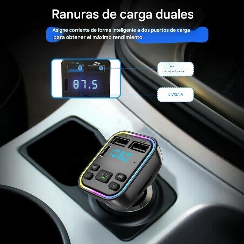 🔥Ograniczona czasowo zniżka 50%! 🔥 Niesamowita oferta: odtwarzacz MP3 do samochodu z kolorowymi światłami i funkcją Bluetooth.